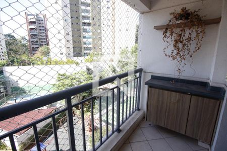 Varanda da Sala de apartamento à venda com 2 quartos, 51m² em Vila Andrade, São Paulo
