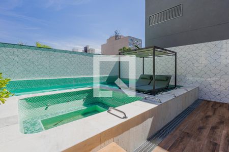 Studio à venda com 27m², 1 quarto e sem vagaPiscina