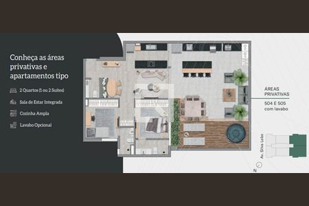 Apartamento à venda com 76m², 2 quartos e 1 vaga