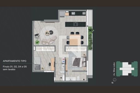 Apartamento à venda com 76m², 2 quartos e 1 vaga