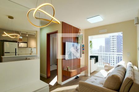 Sala de apartamento para alugar com 2 quartos, 47m² em Aviação, Praia Grande