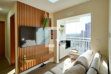 Sala de apartamento para alugar com 2 quartos, 47m² em Aviação, Praia Grande