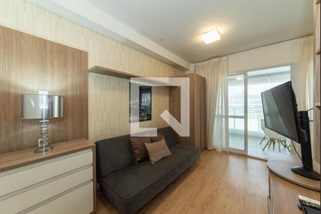 Sala de apartamento para alugar com 1 quarto, 33m² em Brooklin Paulista, São Paulo