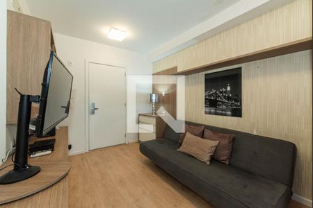 Sala de apartamento para alugar com 1 quarto, 33m² em Brooklin Paulista, São Paulo