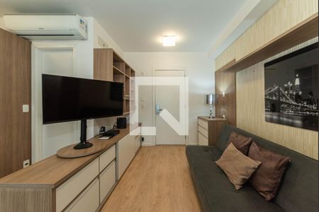 Sala de apartamento para alugar com 1 quarto, 33m² em Brooklin Paulista, São Paulo