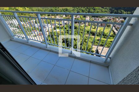 Varanda da Sala de apartamento para alugar com 2 quartos, 52m² em Morro de Nova Cintra, Santos
