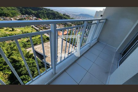 Varanda da Sala de apartamento para alugar com 2 quartos, 52m² em Morro de Nova Cintra, Santos