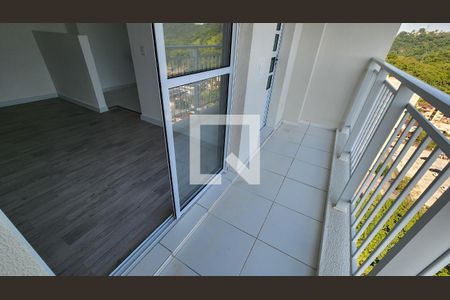 Varanda da Sala de apartamento para alugar com 2 quartos, 52m² em Morro de Nova Cintra, Santos