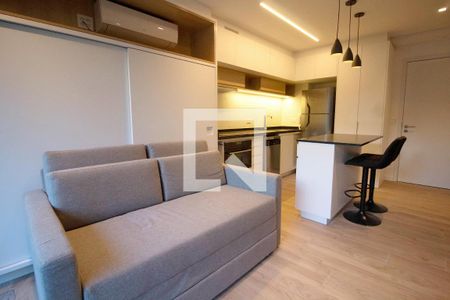 Sala de apartamento à venda com 1 quarto, 43m² em Jardim das Bandeiras, São Paulo