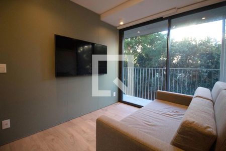 Sala de apartamento à venda com 1 quarto, 43m² em Jardim das Bandeiras, São Paulo