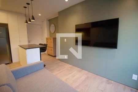 Sala de apartamento à venda com 1 quarto, 43m² em Jardim das Bandeiras, São Paulo