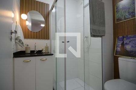 Banheiro de kitnet/studio à venda com 1 quarto, 28m² em Vila Dom Pedro I, São Paulo