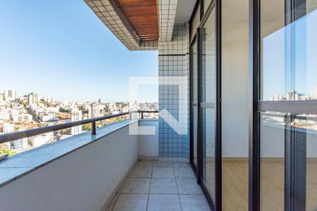 Varanda da Sala de apartamento à venda com 3 quartos, 120m² em Nova Suíssa, Belo Horizonte