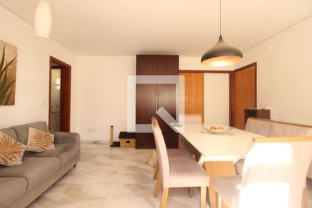 Sala  de apartamento à venda com 3 quartos, 130m² em Grajaú, Belo Horizonte