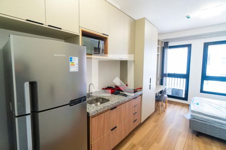 Cozinha de kitnet/studio para alugar com 1 quarto, 21m² em Vila Mariana, São Paulo
