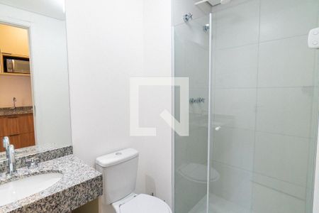 Banheiro de kitnet/studio para alugar com 1 quarto, 21m² em Vila Mariana, São Paulo