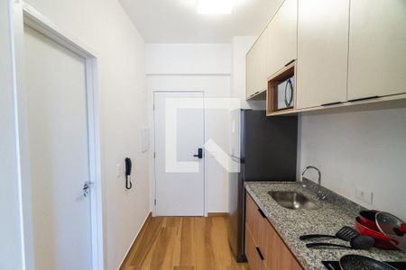 Cozinha de kitnet/studio para alugar com 1 quarto, 21m² em Vila Mariana, São Paulo