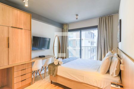 Sala/Quarto de kitnet/studio para alugar com 1 quarto, 25m² em Brooklin Paulista, São Paulo