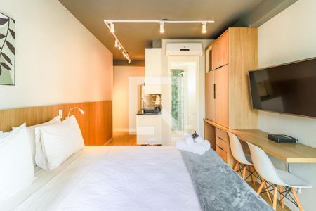 Sala/Quarto de kitnet/studio para alugar com 1 quarto, 25m² em Brooklin Paulista, São Paulo