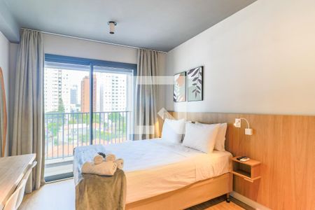 Sala/Quarto de kitnet/studio para alugar com 1 quarto, 25m² em Brooklin Paulista, São Paulo