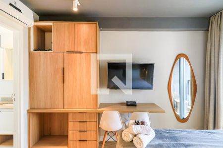 Sala/Quarto de kitnet/studio para alugar com 1 quarto, 25m² em Brooklin Paulista, São Paulo