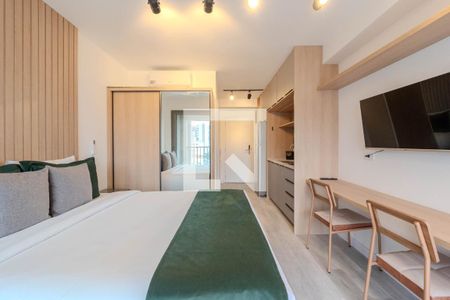 Studio de kitnet/studio para alugar com 1 quarto, 24m² em Indianópolis, São Paulo