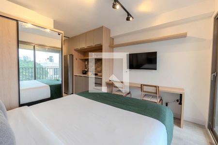Studio de kitnet/studio para alugar com 1 quarto, 24m² em Indianópolis, São Paulo