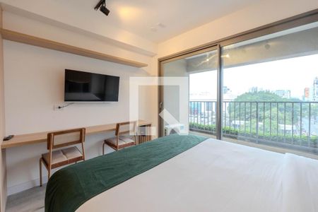 Studio de kitnet/studio para alugar com 1 quarto, 24m² em Indianópolis, São Paulo