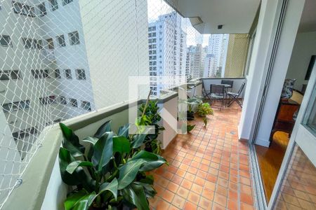 Varanda Sala de apartamento à venda com 3 quartos, 188m² em Jardim Paulista, São Paulo