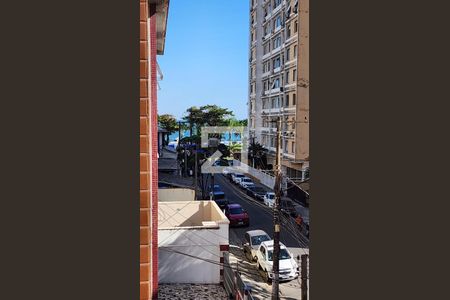 Vista da Sala de apartamento para alugar com 3 quartos, 87m² em Embaré, Santos