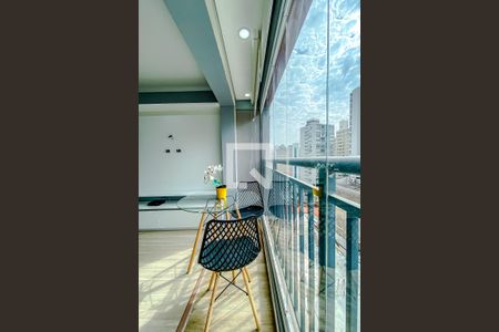 Varanda da Sala de kitnet/studio à venda com 1 quarto, 33m² em Vila Mariana, São Paulo