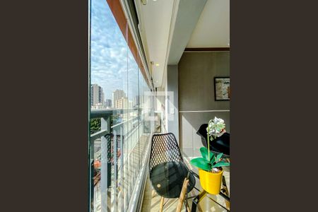 Varanda da Sala de kitnet/studio à venda com 1 quarto, 33m² em Vila Mariana, São Paulo