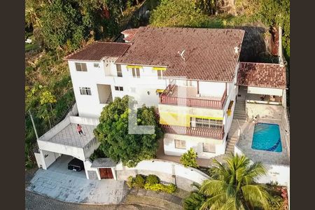 Vista aérea de casa de condomínio à venda com 6 quartos, 600m² em Itanhangá, Rio de Janeiro