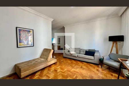 sala  de apartamento à venda com 4 quartos, 120m² em Lourdes, Belo Horizonte