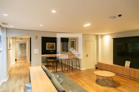 Studio à venda com 27m², 1 quarto e sem vagaHall social