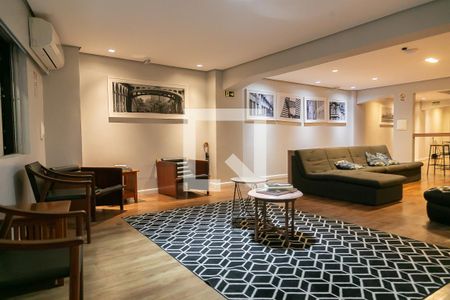 Studio à venda com 27m², 1 quarto e sem vagaHall social