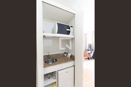 Studio à venda com 28m², 1 quarto e 1 vagaCozinha