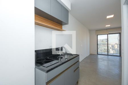 Cozinha de apartamento à venda com 1 quarto, 28m² em Pinheiros, São Paulo