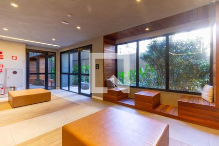 Studio para alugar com 21m², 1 quarto e sem vaga Studio para alugar com 21m², 1 quarto e sem vagaHall social
