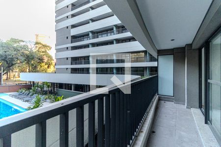 Varanda Sala de apartamento à venda com 1 quarto, 49m² em Santa Efigênia, São Paulo