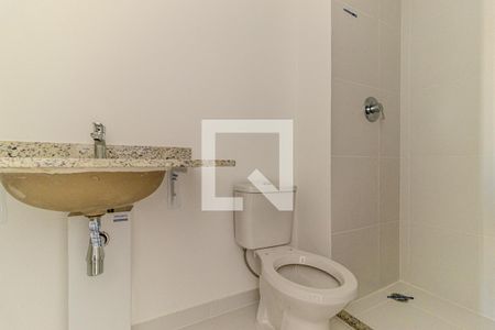 Banheiro de kitnet/studio à venda com 1 quarto, 26m² em Santa Efigênia, São Paulo