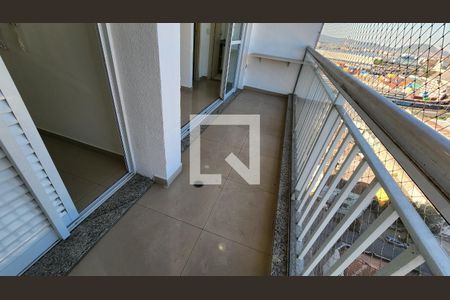 Varanda da Sala de apartamento para alugar com 2 quartos, 75m² em Vila Matias, Santos