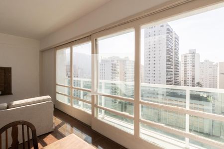 Sala de apartamento para alugar com 4 quartos, 131m² em Pitangueiras, Guarujá