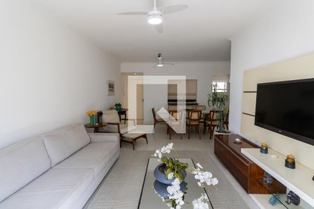 Sala de apartamento para alugar com 3 quartos, 140m² em Balneario Cidade Atlantica, Guarujá