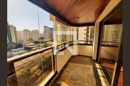 Varanda da Sala de apartamento para alugar com 4 quartos, 236m² em Indianópolis, São Paulo