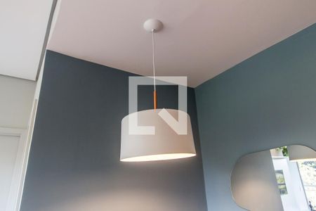 Detalhe Sala de apartamento à venda com 1 quarto, 50m² em Residencial Trix Tamboré, Santana de Parnaíba