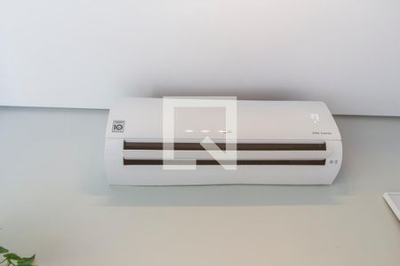 Detalhe Sala de apartamento à venda com 1 quarto, 50m² em Residencial Trix Tamboré, Santana de Parnaíba