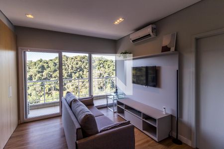 Sala de apartamento à venda com 1 quarto, 50m² em Residencial Trix Tamboré, Santana de Parnaíba
