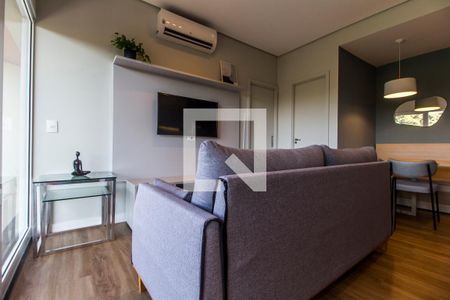 Sala de apartamento à venda com 1 quarto, 50m² em Residencial Trix Tamboré, Santana de Parnaíba
