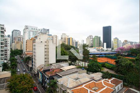 Vista da Varanda da Sala/Quarto de kitnet/studio para alugar com 1 quarto, 23m² em Consolação, São Paulo